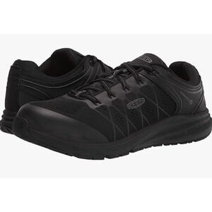 KEEN Women Vista Energy Work Sneakers 7.5 WIDE Black Comp Toe SR EH NIB